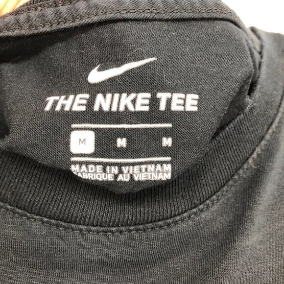 Nike Black Sportswear Short sleeve Tee Spring Break Hybrid  multicolored logo M - Picture 11 of 11